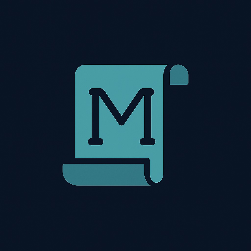 Maniform scroll logo